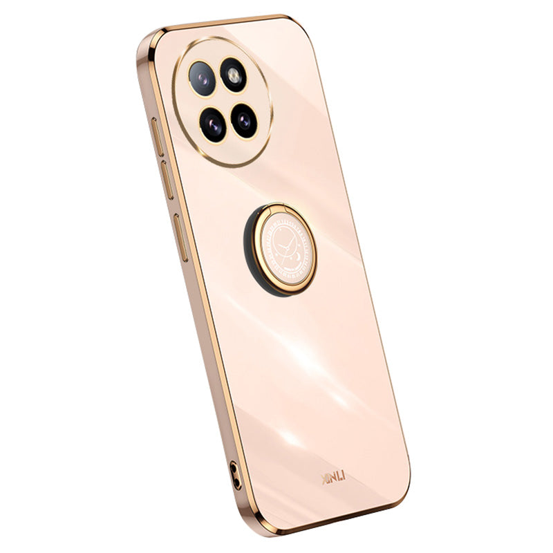 XINLI For Xiaomi Civi 4 Pro 5G Phone Cover Electroplating Frame Ring Kickstand Anti-drop TPU Case XINLI For Xiaomi Civi 4 Pro 5G Phone Cover Electroplating Frame Ring Kickstand Anti-drop TPU Case